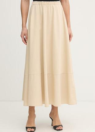 Urbanshop com ua mm by max mara спідниця з бавовною ribes бежева однотонна 2616771018600 розміри запитуйте