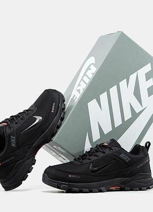 Черные кроссовки мужские nike rivah gore-tex black термо 41 42 43 44 45