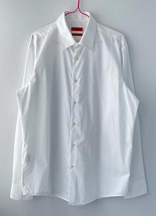 Чоловіча класична біла сорочка hugo boss (hugo) regular fit