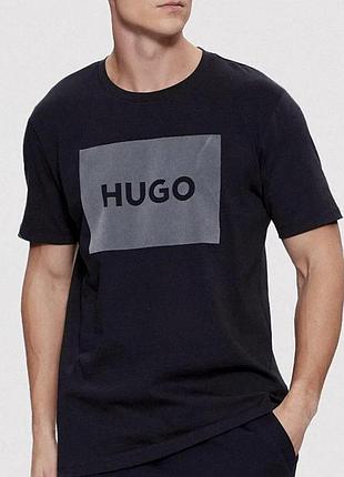 Футболка loys hugo хуго черная очень хорошее качество 100% хлопок xl