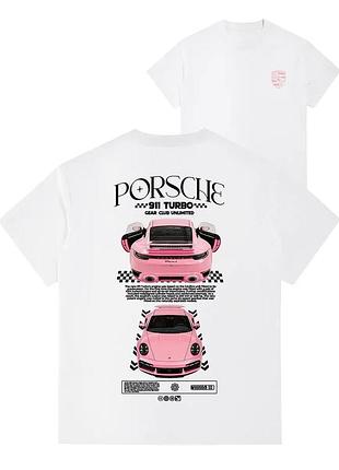 Футболка loys хлопковая с принтом porsche порш y2k art.014 xs