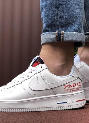 Мужские молодежные кроссовки nike air force 1 paris, мужские белые кроссовки, мужские кроссовки и кеды 45, 28.5
