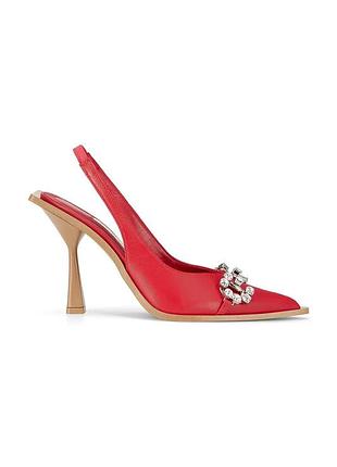 Urbanshop com ua кожаные туфли god save queens cherry lady mules цвет красный gsq-132-410-rd размеры