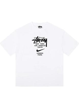 Футболка loys stussy nike хлопковая с принтом у2к art.002 xs