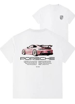 Футболка loys бавовняна з принтом porsche y2k art.009 xs
