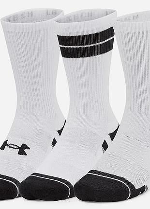 Носки under armour perf tech nov 3pk crew белый уни xl