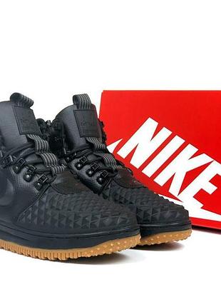 Мужские зимние стильные кроссовки nike lunar force 1 duckboot, мужские зимние теплые высокие кроссовки найк 43, 27.5