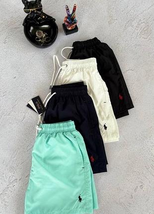 Пляжные шорты polo ralph white