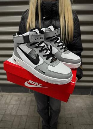 Мужские зимние кроссовки nike air force, мужские зимние высокие стильные кроссовки, зимние кроссовки для парня 46