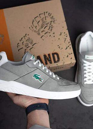 Мужские стильные кроссовки lacoste, брендовые мужские кроссовки, летние молодежные кроссовки лакоста 42