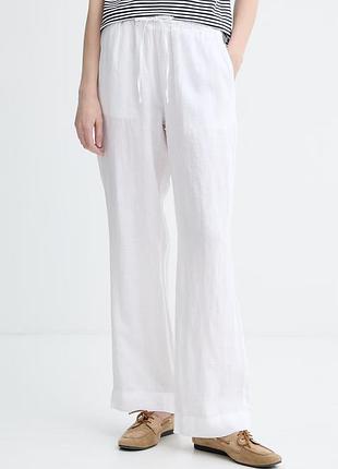 Urbanshop com ua marc o'polo брюки женские хлопковые белые high waist 500014018 размеры запитуйте