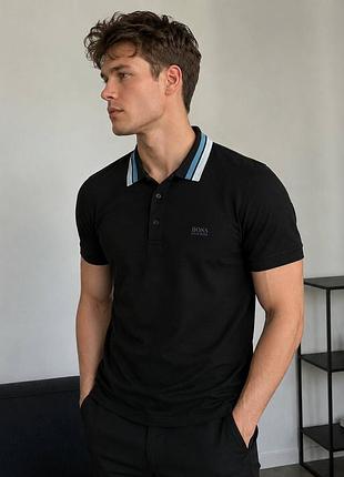Чоловіча футболка поло hugo boss premium якості, стильна та зручна модель