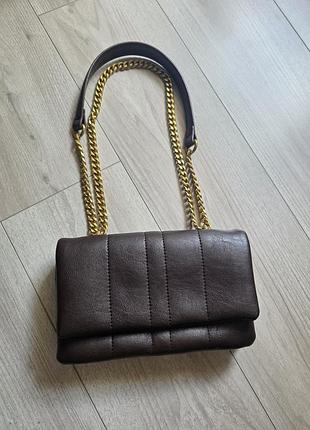 Сумка zara шоколадного цвета