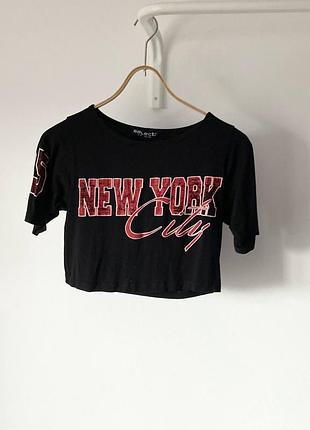 New york коротка трикотажна футболка