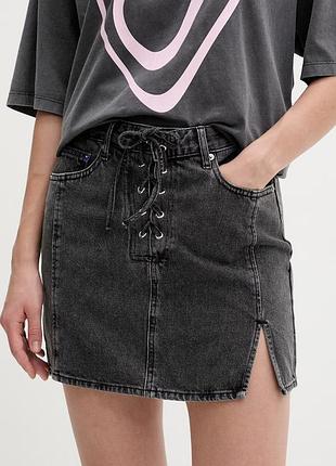 Urbanshop com ua karl lagerfeld jeans юбка джинсовая серая однотонная b2w12021 размеры запитуйте