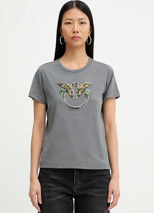 Urbanshop com ua бавовняна футболка pinko колір сірий 100535 a33f розміри запитуйте