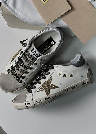 Жіночі кеди golden goose deluxe brand ggdb — натуральна шкіра, топ якість. в наявності