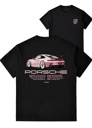 Футболка loys бавовняна з принтом porsche y2k art.008 xs