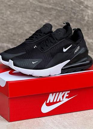 Мужские черные демисезонные кроссовки nike air max, стильные молодежные мужские кроссовки найк аир макс