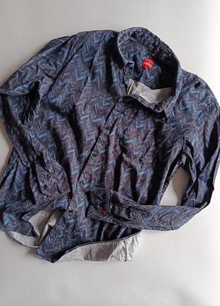 Сорочка домашня бавовняна hema сіро синя р.l-xl