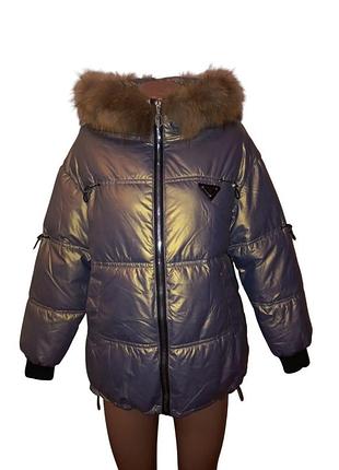 Курточка жіноча єврозима asyml р. 44 (м) золотистий