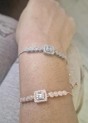 Шикарний браслет под swarovski 4