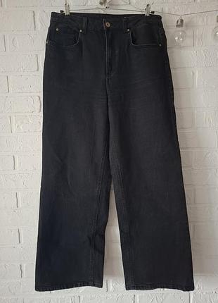 Черные женские джинсы m&amp;s wide leg