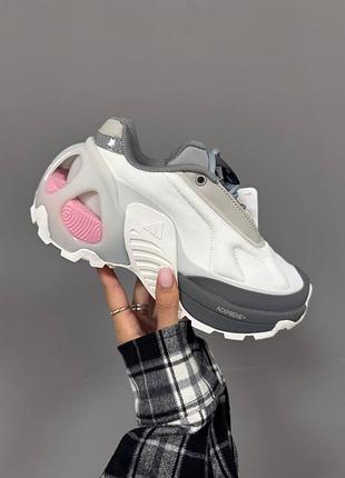 Белые женские кроссовки adidas edge white grey pink х эдж 37