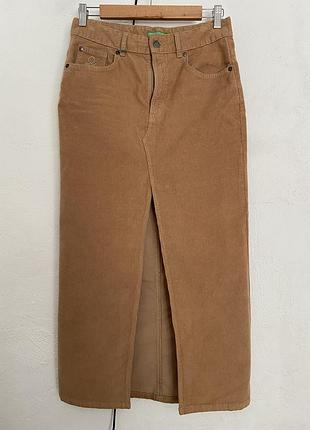 Юбка вельветовая benetton, р. 26