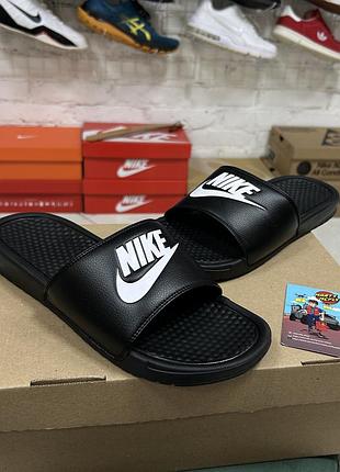 Чоловічі шльопанці nike benassi jdi сланці пляжні спортивні для басейну тренувань в душ легкі оригінал бу 42.5-42 р повсякденні чорні