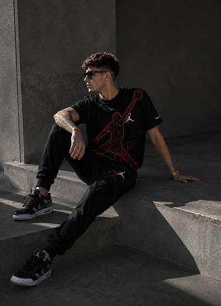 Чоловічий спортивний костюм футболка+штани jordan premium якості, стильна та зручна модель
