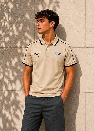 Чоловіча футболка поло puma premium якості, стильна та зручна модель