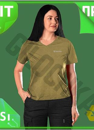 Ve футболка camotec pani totem new version v-neck хаки для активного отдыха женская дышащая футболка n6w_ver