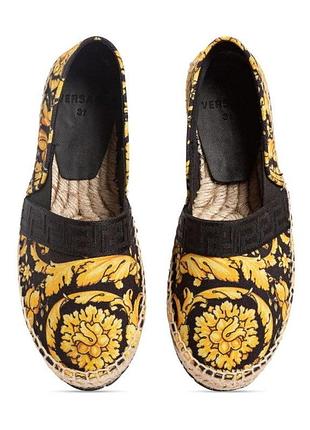 Еспадрильї(сліпони) versace для дівчинки. 34 розмір-устілка 21.5