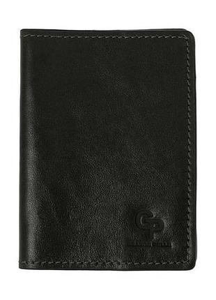 Обложка для паспорта черная grande pelle 252610 nai