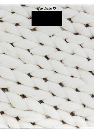 Ваги для підлоги ardesto scb-965knit 150 кг білі