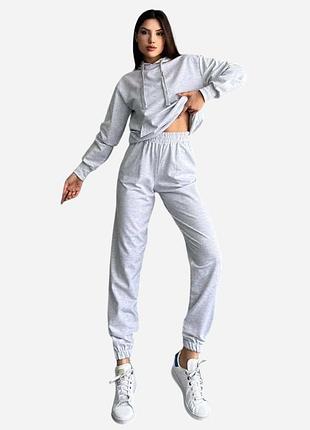 Спортивный костюм женский forstime 192742 s/m серый (2200005098813)