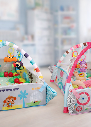 Игровой коврик lean toys 5в1 с шариками в подарок / коврик для развития x-647