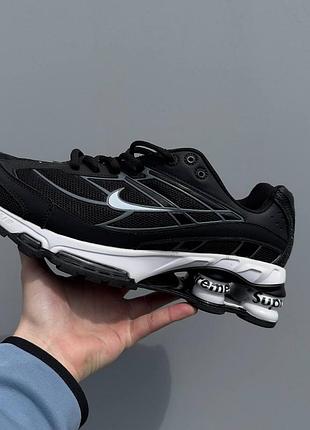 Nike shox ride 2 x supreme | black / white | shox колони | колаборація |