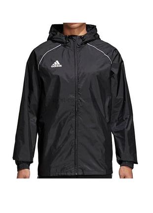 Оригинальная детская ветровка-дождевик adidas core 18, 7-8 лет (рост 122-128)
