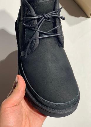 Ugg mens neumel boots black мужские зимние ботинки черного цвета3 фото