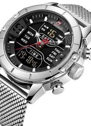 Чоловічі годинники naviforce 9153 tesla silver