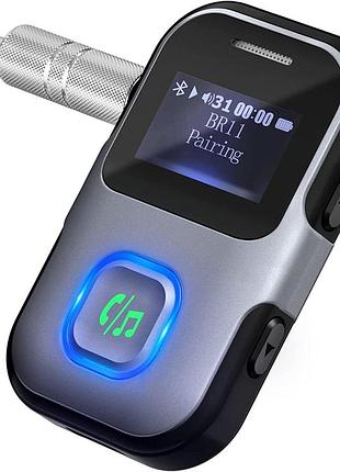 Приемник lencent bluetooth 5.0 с жк-дисплеем для автомобиля с микрофоном