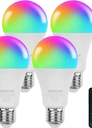 Alexa light bulb smart led lamp e27, светодиодная лампа topstar wlan