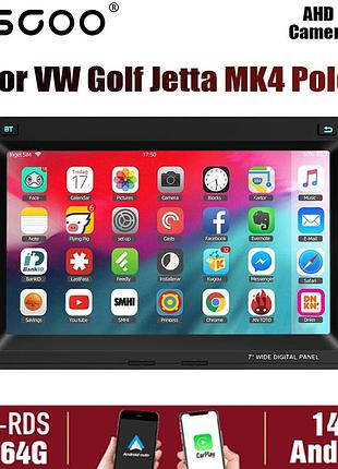 Автомобильная магнитола carplay bt gps fm + ahd