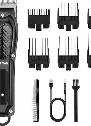 Універсальний тример для стриження волосся kemei km-1071 black тример kemei km-1071