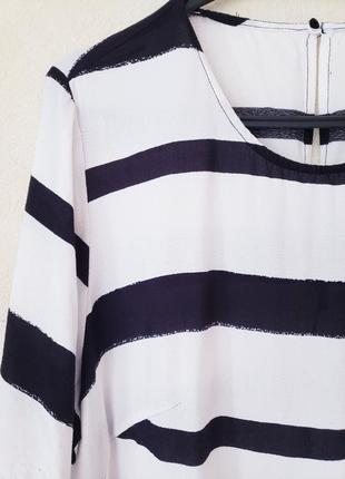 Новая текстурированная блуза в морском стиле 18-20 uk2 фото