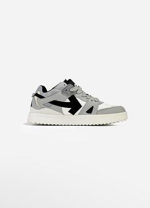 Off-white sponge mid top white/grey 3