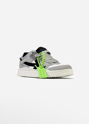 Off-white sponge mid top white/grey 5