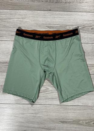 Зручні компресійні шорти зелені рібок reebok green comfort, l, оригінал